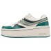 Skechers Court Classics Anti-Slip Wear-Resistant Low-Top Skateboard Shoes Women's White Green Natural/green, 35