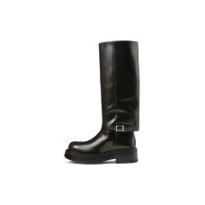 CHARLES&KEITH Small Ck Knee high Boots 5.1cm Women's Dark Brown Dark Brown, 38