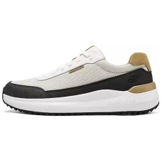 Skechers MENS USA Breathable Support Rebound Low Top Casual Running Shoes Men's Beige Black Натуральный/Черный, 42
