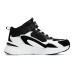 Skechers Slip-Resistant Warm Mid-Top Kids Lifestyle Shoes Black White Teenagers 36