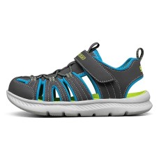 Skechers Kids Anti-Slip And Wear-Resistant Breathable Children's Sandals Green Gray Black Teenagers 32