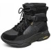Skechers ON THE GO Warm Water-Resistant And Wear-Resistant Short Outdoor Boots Women's Black Черный, 35