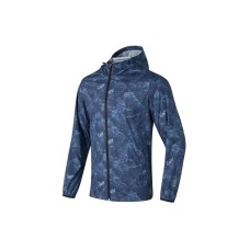 Skechers SS24 Breathable Sun Protection Clothing Men's Blue Black Textured Blue Black Texture/045E, S