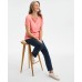 Топ Style & Co Petite Henley Розовый, PM