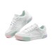 Skechers Court Classics Slip Resistant Low Top Skateboard Shoes Women's White Green Pink WHITE GREEN PINK, 35