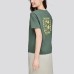 Skechers Drop Shoulder Sleeve T-Shirt Women's Orchid Green Orchid Green, S