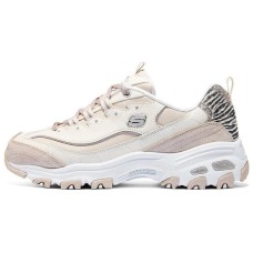 Skechers D'LITES 1.0 Cushioning Anti-Slip Wear-Resistant Coverage Impact-Resistant Low-Top Casual Shoes Бежевый, 35
