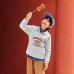 Skechers Sweatshirt Light Heather Gray Teenagers Light Floral Gray, 120