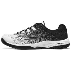 Skechers Durable Breathable Low-Top Running Shoes Men's White Black Черно-белый, 42