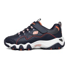 Skechers Cushioned Anti-Slip Wear-Resistant Breathable Lightweight Kids Lifestyle Shoes Blue Teenagers 35