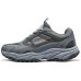 Skechers OUTDOOR MENS Anti-Slip Wear-Resistant Low-Top Casual Shoes Men's Charcoal Gray Red Charcoal Gray/Red, 45