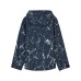 Skechers Mountain And Wild Outdoor Series Jacket Men's Navy Blue Water Pattern All Over Print Navy Blue Water Pattern All Over Print, L