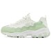 Skechers DLITES Anti-Slip Wear-Resistant Low-Top Chunky Sneakers Women's White Green Natural/green, 37.5