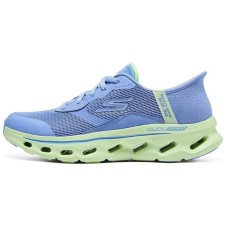 Skechers WOMEN'S GO WALK Anti-Slip Wear-Resistant Low-Top Casual Shoes Women's Blue Синий/Лимонный, 37