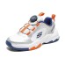 Skechers Boys Slip-Resistant Anti-Kick Low-Top Kids' Running Shoes Silver Multi-colored Teenagers Silver multi-colored, 31