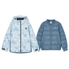 Skechers Down Jacket Gray Starry Sky Snowscape Teenagers 灰色星空雪景, 170