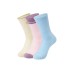 Skechers Mid-Calf Socks Unisex 3 Pack 3 Pack (Light Sand Yellow/Wind Orchid Purple/Cashmere Blue/03XN), S