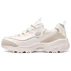 Skechers DLITES Cushioning Wear-Resistant Support Height Increasing Low-Top Chunky Sneakers Women's Taupe Оранжевый, 38