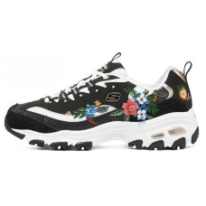 Skechers D'LITES 1.0 Mid-Top Casual Shoes Women's Black Multicolor 35