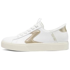 Skechers Court Classics Breathable Low Top Skateboard Shoes Women's White Gold Бело-золотистый, 36.5