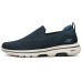 Skechers Go Walk 5 Cushioned Anti-Slip Wear-Resistant Breathable Lightweight Low-Top Casual Shoes Men's Blue 42.5