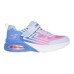 Skechers Microspec Ma Wear-Resistant Slip-Resistant Low-Top Kids' Running Shoes Blue Pink Teenagers blue/lavender, 28.5