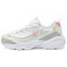 Skechers DLITES Anti-Slip Wear-Resistant Low-Top Chunky Sneakers Women's White Yellow White Pink/Lemon, 37