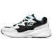 Skechers D'Lites Airy Low Top Running Shoes White/Black/Green Women's 35.5