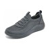 Skechers Cushioning Wear-Resistant Low-Top Casual Shoes Men's Charcoal Gray Серый, 42