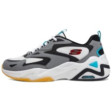 Skechers D'Lites Hyper Burst Sneakers 'Grey White Multi' Women's BLACK GRAY WHITE, 35