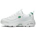 Skechers D'LITES 1.0 Anti-Slip Wear-Resistant Low-Top Casual Shoes Women's White Green White green, 36.5