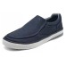 Skechers Non-slip Lightweight Low-Top Canvas Shoes Men's Navy Синий, 41
