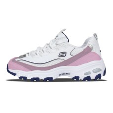 Skechers D'LITES 1.0 Girlish Thoughts Low-Top Chunky Sneakers Women's Pink White Розовый Белый, 37