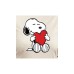 Plus Size Peanuts Heart Graphic Pullover T-shirt бежевый/хаки, 1X