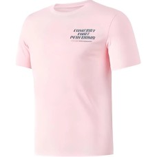 Skechers T Shirt Unisex Chalk Pink White Limestone Pink, XL