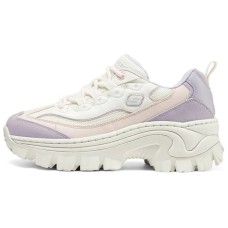 Skechers Street Anti-Slip Wear-Resistant Low-Top Casual Shoes Women's White Pink Purple White Pink Purple, 39.5