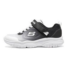 Skechers Anti-Kick And Wear-Resistant Low-Top Kids' Running Shoes Black White Teenagers Черно-белый, 30