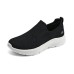 Skechers Cushioned Slip-Resistant Low-Top Casual Shoes Women's Black White Черно-белый, 36