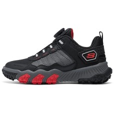 Skechers Anti-Slip Wear-Resistant Low-Top Kids' Running Shoes Black Red Kids' Black/Green/Red, 31