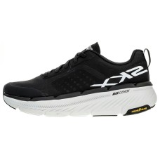 Skechers Lightweight Low-Top Casual Running Shoes Men's Black White Черно-белый, 41