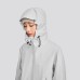 Skechers Waterproof And Windproof Windbreaker Jacket Unisex Moonball Gray Moon Gray, M