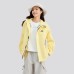 Skechers Mountain And Wild Outdoor Series Breathable Windbreaker Jacket Women's Lemon Egg White Yellow Lemon Egg White Yellow, XL