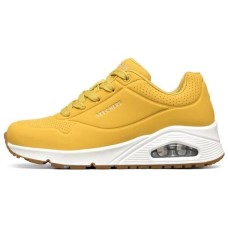 Skechers Uno Wear-Resistant Breathable Rebound Low-Top Casual Shoes Women's Yellow 37