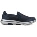 Skechers Go Walk 5 Cushioned Anti-Slip And Wear-Resistant Lightweight Low-Top Casual Shoes Men's Dark Blue White 41