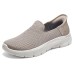 Skechers Slip Ins Slip-Ins Technology Breathable Lightweight Low-Top Casual Shoes Women's Gray White Серый Белый, 35.5