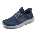 Skechers Durable Breathable Mid-Top Casual Shoes Men's Marine Blue Синий, 42.5