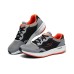 Skechers Cushioning Anti-Slip And Wear-Resistant Low-Top Casual Running Shoes Men's Gray Black Orange Gray black orange, 44