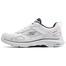 Skechers GO WALK 7 Wear-Resistant Low-Top Casual Shoes Men's White Blue White blue, 40