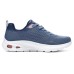 Skechers Anti-Slip Wear-Resistant Low-Top Running Shoes Women's Gray Blue Gray Blue, 36