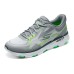 Skechers Cushioning Wear-Resistant Low-Top Running Shoes Men's Gray Green Gray Green, 42.5